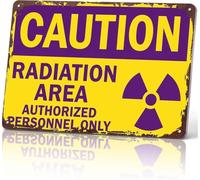Caution Area Authorized Personnel Only Metal Sign 8 X 12 in | aluminum plaque with classic restricted access warning for garage workshop laboratory or office wall decor