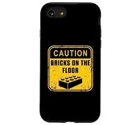 Caution Bricks On Floor Master - Bloques de construcción Carcasa para iPhone SE (2020) / 7/8