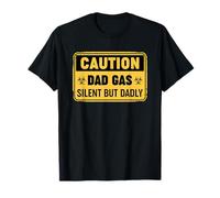 Caution Dad Gas Silent But Dadly Camiseta