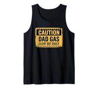Caution Dad Gas Silent But Dadly Camiseta sin Mangas
