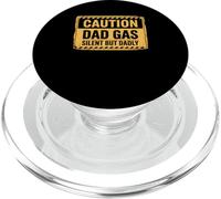 Caution Dad Gas Silent But Dadly PopSockets PopGrip para MagSafe