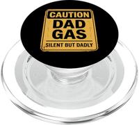 Caution Dad Gas Silent But Dadly PopSockets PopGrip para MagSafe