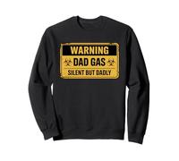Caution Dad Gas Silent But Dadly Sudadera