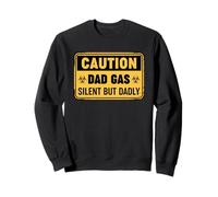 Caution Dad Gas Silent But Dadly Sudadera