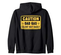 Caution Dad Gas Silent But Dadly Sudadera con Capucha