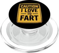 Caution I Love To Fart PopSockets PopGrip para MagSafe