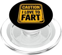 Caution I Love To Fart PopSockets PopGrip para MagSafe