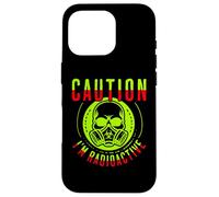 Caution I'm Radioactive Funny Cancer Warrior Chemo Radiation Carcasa para iPhone 16 Pro
