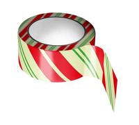 Caution Tape - Flagging Strip, Warning Tapes, Glowing Holiday Christmas Adhestive Strap | 16.4ft Festive Marking Roll For Party Enthusiasts School Garden Driveway Living Room Event Park Yard Porch