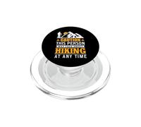 Caution This Person May Talk About Hiking Hiker Mountain PopSockets PopGrip para MagSafe