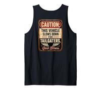 Caution: This Vehicle Slows Down for Tailgaters - Biker Camiseta sin Mangas