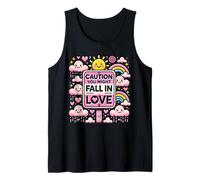 Caution: You Might Fall in Love - Funny Valentine's Day Desi Camiseta sin Mangas