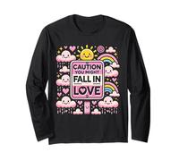 Caution: You Might Fall in Love - Funny Valentine's Day Desi Manga Larga