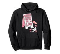 Caution: You Might Fall in Love - Funny Valentine's Day Desi Sudadera con Capucha