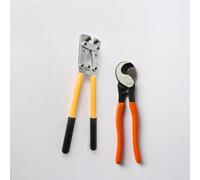 CAV INNOVA | Kit Profesional de Crimpadora de Terminales 6-50mm² + Cortacables de Alta Precisión | Engarzadora Manual Tipo Trinquete + Alicates Corta Cables Hasta 70mm² | Calidad y Durabilidad