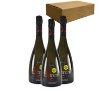 Cava Extrem reserva - Para Disfrutar en Celebraciones y con los Tuyos - Pack 3 Botellas 75cl