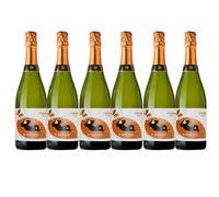 Cava +Natura Ecológico Brut Nature Reserva - 6×750 ml - DO Cava - Ecológico FSC, Fresco & Aromático, Burbujas Finas, 11,5% Vol - Perfecto para Aperitivo y Celebraciones