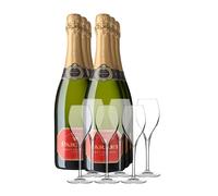 Cava Pack 'Parxet Brut Reserva' 2021 (x6) con Copa de Cava (x6)