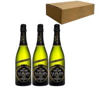 Cava Vía la Plata Brut Coupage - Para Disfrutar en Celebraciones y con los Tuyos - Pack 3 Botellas 75cl