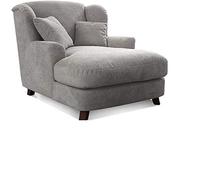 CAVADORE Assado Sillón Grande, Tejido Plano, Plata, 145 x 109 x 104 cm