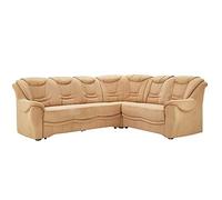CAVADORE Bansa - Sofá esquinero tapizado otomano Color marrón (265 x 94 x 215 cm)