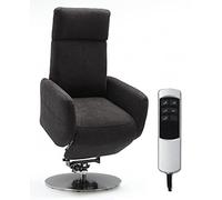 CAVADORE Cobra - Sillón de televisión con 2 Motores electrónicos, batería y función de Reposo, función Relax, ergonómico, 71 x 108 x 82, soporta hasta 130 kg, Color Gris