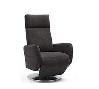 CAVADORE Cobra - Sillón de televisión con 2 Motores electrónicos, batería y función de Reposo, función Relax, ergonómico, 71 x 108 x 82, soporta hasta 130 kg, Color Gris Claro
