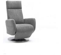 Cavadore Cobra Sillón para ver la televisión con función reclinada y de relax, ajustable sin niveles, diseño ergonómico de tamaño L, con un peso soportado de hasta 130 kg, unas medidas de 71 x 112 x 82 cm y en color gris claro