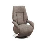 CAVADORE Edinburgh Sillón para Ver la televisión con función Relax Ajustable manualmente, Unas Medidas de 74 נ114 נ77 cm y Acabado de Efecto Cuero en Color marrón Claro