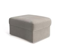 CAVADORE Jawa - Taburete tapizado (84 x 43 x 70 cm, Microfibra, Color Beige Perlado)