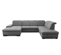 CAVADORE Lexi en Forma de U con Chair XXL/Incluye Cama, cajón, Espacio de Almacenamiento y función de cabecero/fácil eliminación de Manchas Gracias a Soft Clean / 329 x 82 - 99 x 224 / Tejido Plano: