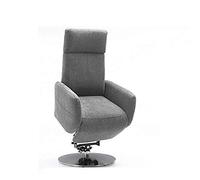 CAVADORE Sillón de TV Cobra con 2 Motores eléctricos y Ayuda para levantarse/Sillón eléctrico Ajustable con Mando a Distancia/Función Relax/hasta 130 kg/L: 71 x 112 x 82 / Gris Claro