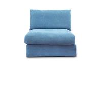 CAVADORE sofá Módulo Fiona Asiento Element con Respaldo/XXL de sillón con respaldo/94 x 90 x 112/tejido Color Azul Claro