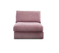 CAVADORE sofá Módulo Fiona Asiento Element con Respaldo/XXL de sillón con respaldo/94 x 90 x 112/webstoff Morado de Lila