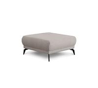 CAVADORE Taburete Cooper con Patas de Metal Negro y Funda Fina de Pana como Taburete Auxiliar o Taburete / 89 x 43 x 89 / Cord, Gris Claro