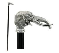 Cavagnini Bastón de paseo elegante hombre en madera maciza con empuñadura clásica personalizable.