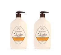 Cavaillès Gel de Baño y Ducha Leche y Miel Lote de 2 x 1L - Pieles Sensibles - Sobreengrasante Vegetal Pro-Regenerante® - Sin Jabón - Nutritivo y Protector - Botella Reciclada