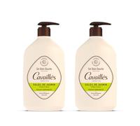 Cavaillès Gel de Baño y Ducha Sol de Jazmín Lote de 2 x 1L - Pieles Sensibles - Sobreengrasante Vegetal Pro-Regenerante® - Sin Jabón - Hidratante y Protector - Botella Reciclada