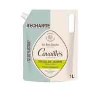 Cavaillès QUOTIDIEN Eco-Recharge Gel de Ducha Sun de Jazmín - para pieles sensibles, 1 litro