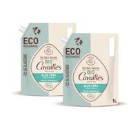 Cavaillès Recarga de Gel de Baño y Ducha Bio Aloe Vera Lote de 2 x 1L - Pieles Sensibles - Sobreengrasante Vegetal Pro-Regenerante® - Hidratante y Calmante - Sin Jabón - Formato Ecológico