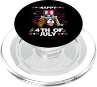 Cavalier Dog 4th of July Patriotic American Dogs Lovers PopSockets PopGrip para MagSafe