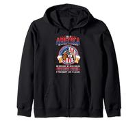 Cavalier Dog This America We Love Dogs 4th of July Sudadera con Capucha