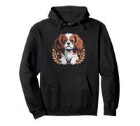 Cavalier King Charles Mom Minimalist Silhouette Line Art Sudadera con Capucha