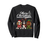 Cavalier King Charles Spaniel Christmas Reindeer Elf Santa Sudadera