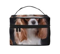 Cavalier King Charles Spaniel con Cachorros, Neceser de Viaje para Mujer, Organizador de cosméticos Grande