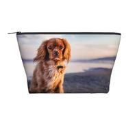 Cavalier King Charles Spaniel Costa Mascotas Perros, Bolsa de artículos de tocador Bolsa de Maquillaje Bolsa de cosméticos Bolsa de artículos de tocador de Viaje portátil