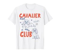 Cavalier King Charles Spaniel Dad Club Dog Owner Fathers Day Camiseta