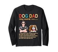 Cavalier King Charles Spaniel Dog Dad Definition Fathers Day Manga Larga