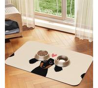 Cavalier King Charles Spaniel Dorado Negro,Tapete Impermeable para Comida de Mascotas, manteles Individuales para Comida y Agua para Perros y Gatos, tapetes de Cuero sintético para Comida.,40x60cm