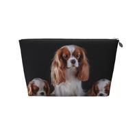 Cavalier King Charles Spaniel Madre con Cachorros, Bolsa de artículos de tocador Bolsa de Maquillaje Bolsa de cosméticos Bolsa de artículos de tocador de Viaje portátil
